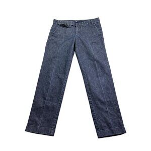 Gap Womens Stretch Denim Trouser Jeans Size 0 Regular Cuffed Cropped